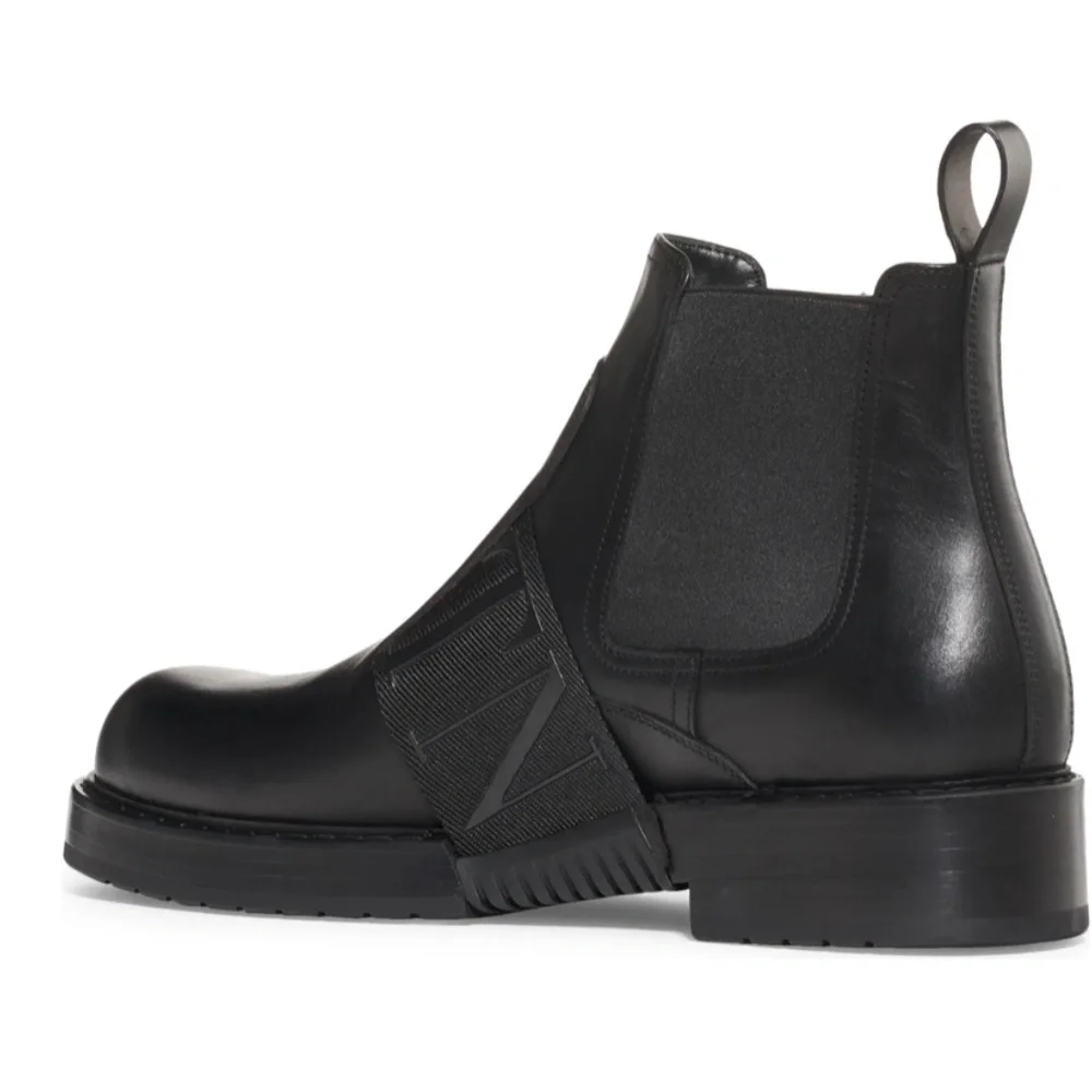 NIB $980 VALENTINO GARAVANI VLTN Strap Chelsea Boot in size 10 US / 43 EU!
